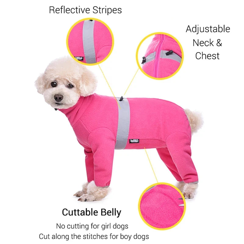 Polar Fleece Dog Winter Jumpsuit