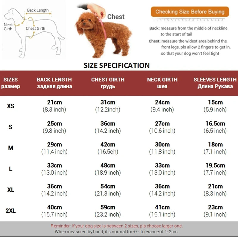 Polar Fleece Dog Winter Jumpsuit