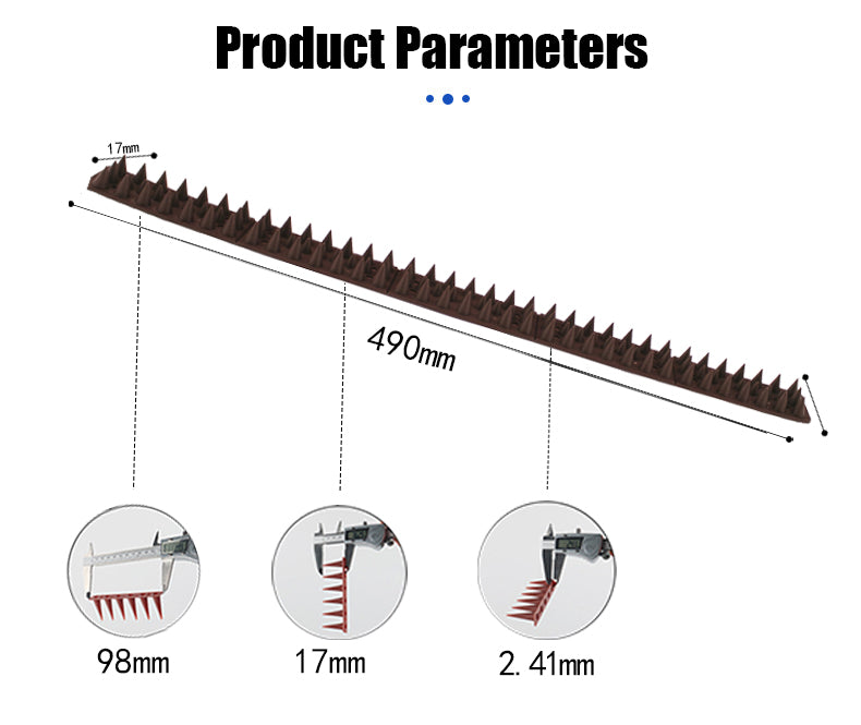 4.4m Fence Wall Spike Set 9PCS – Weather-Resistant Pest Deterrent