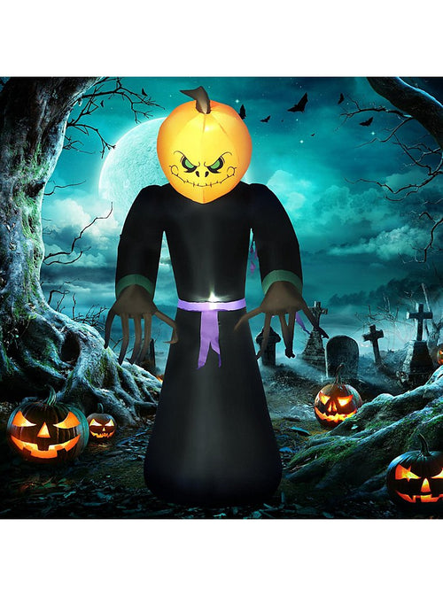 2.1m Inflatable Pumpkin Head Decoration