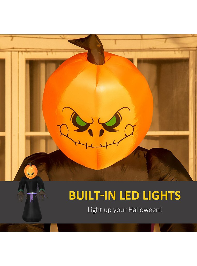 2.1m Inflatable Pumpkin Head Decoration