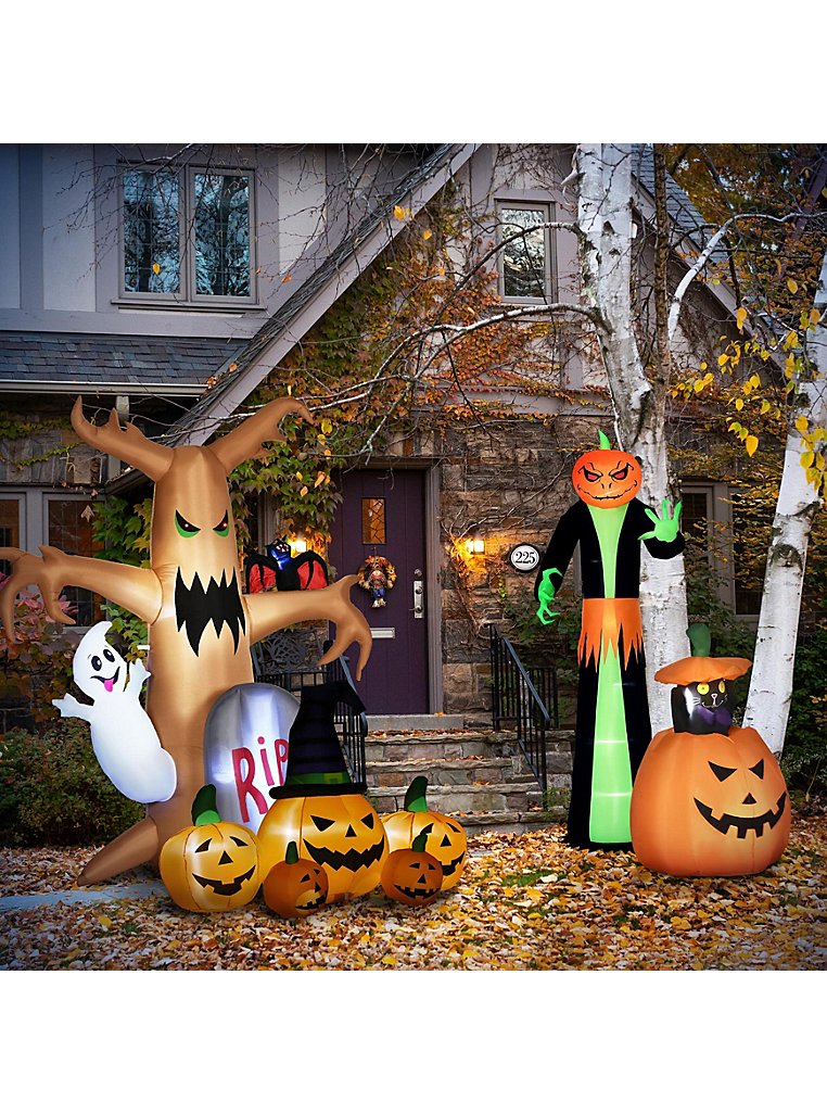 Halloween Pumpkin Family Decoration