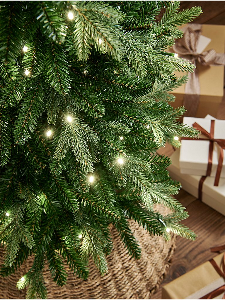 Green 6ft Pre-Lit Mixed Tip Slim Christmas Tree