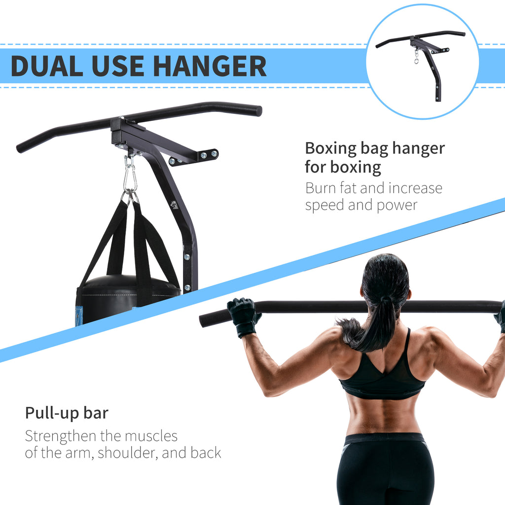 2-in-1 Wall Mount Punch Bag Hanger & Pull-Up Bar (130kg)