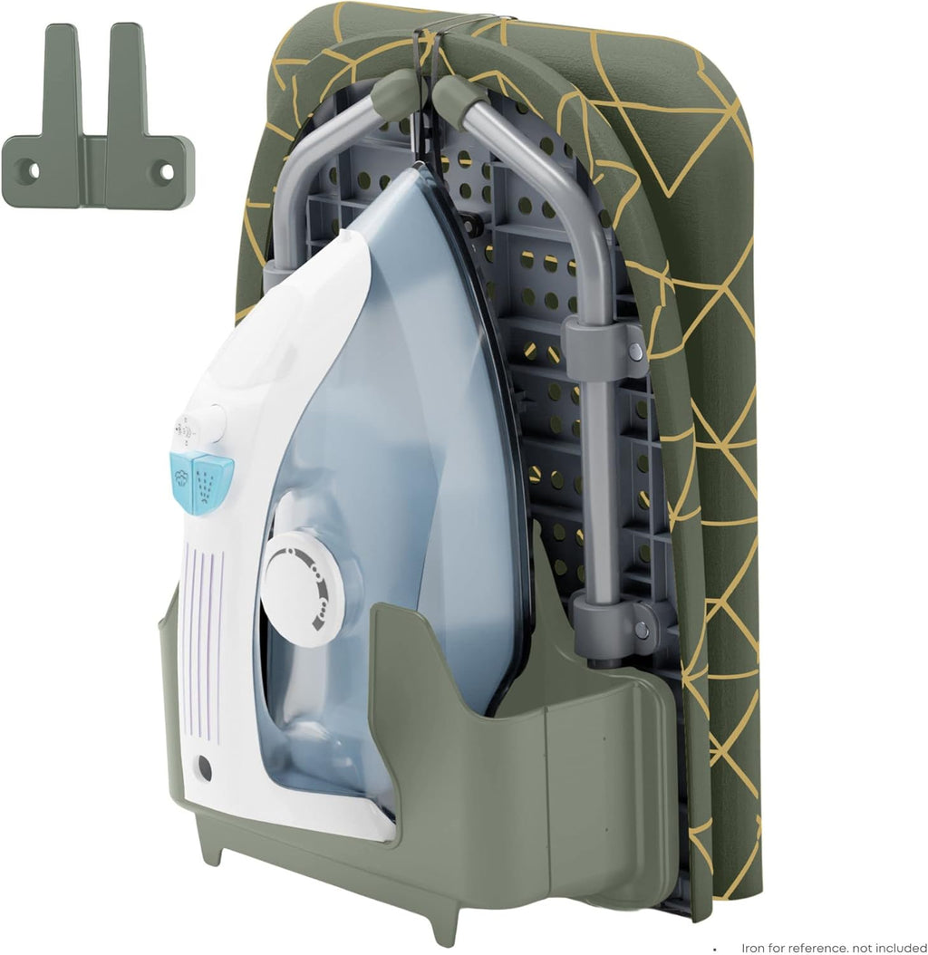 Table Top Ironing Board with Wall Mount & Iron Storage (32x12 in)