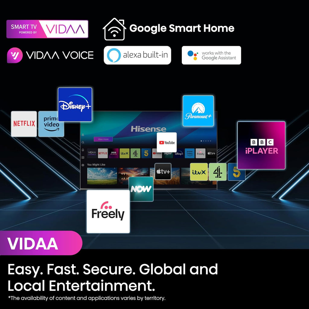 Hisense 85-Inch 4K QLED Smart TV with Dolby Vision & VRR
