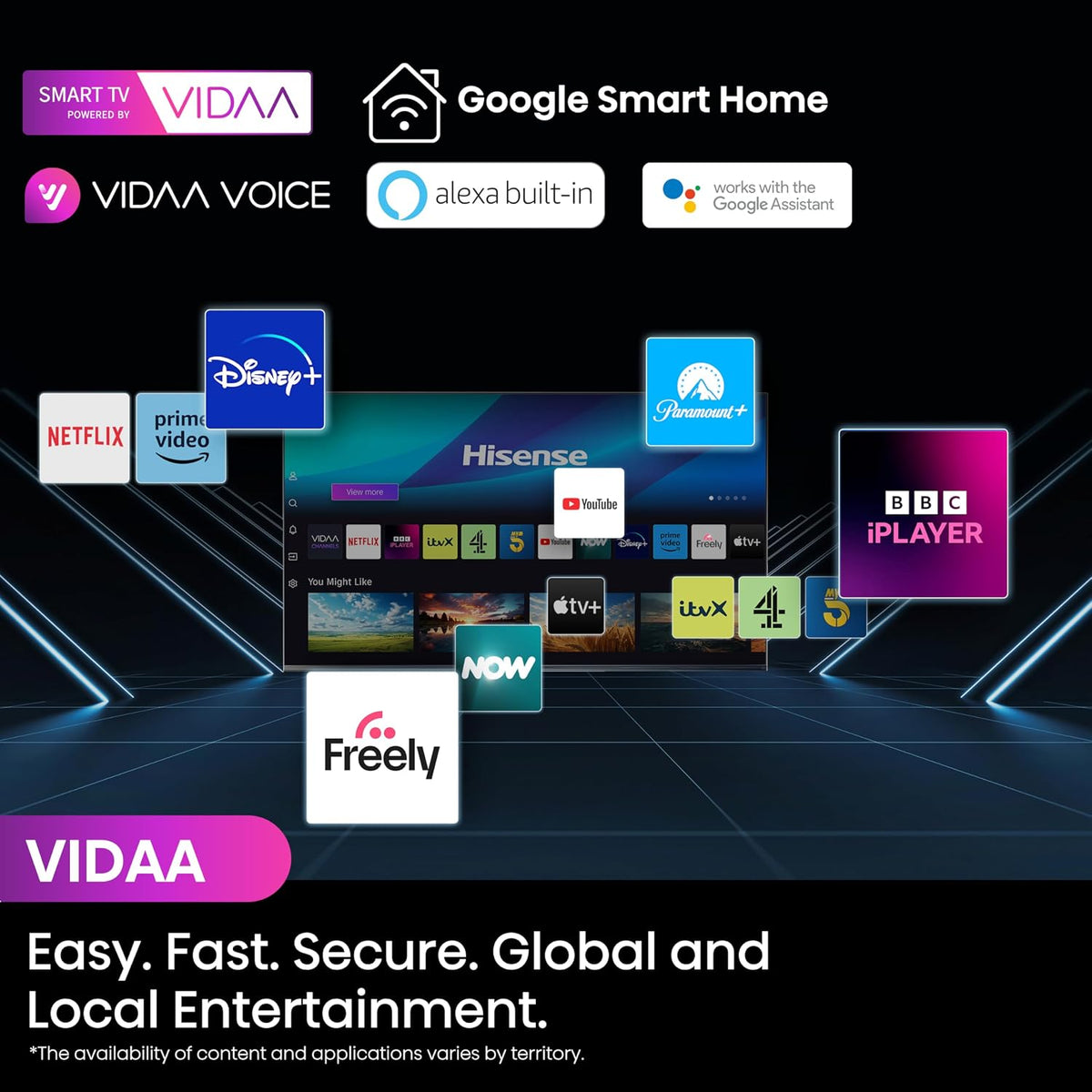 Hisense 85-Inch 4K QLED Smart TV with Dolby Vision & VRR