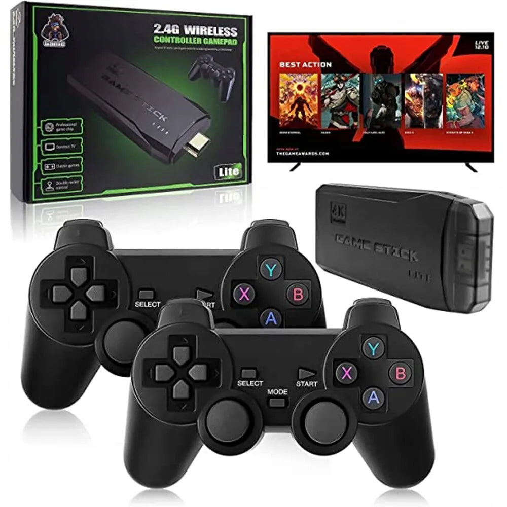 Video Game Console 20000+ Retro Games Console Set with 2 Wireless Controller New