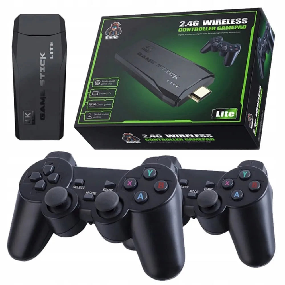 Video Game Console 20000+ Retro Games Console Set with 2 Wireless Controller New