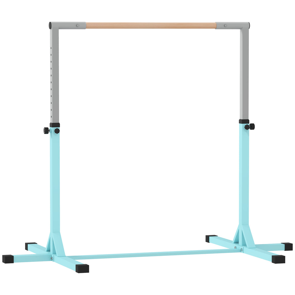 Height Adjustable Kids Gymnastics Bar for Home – Light Blue