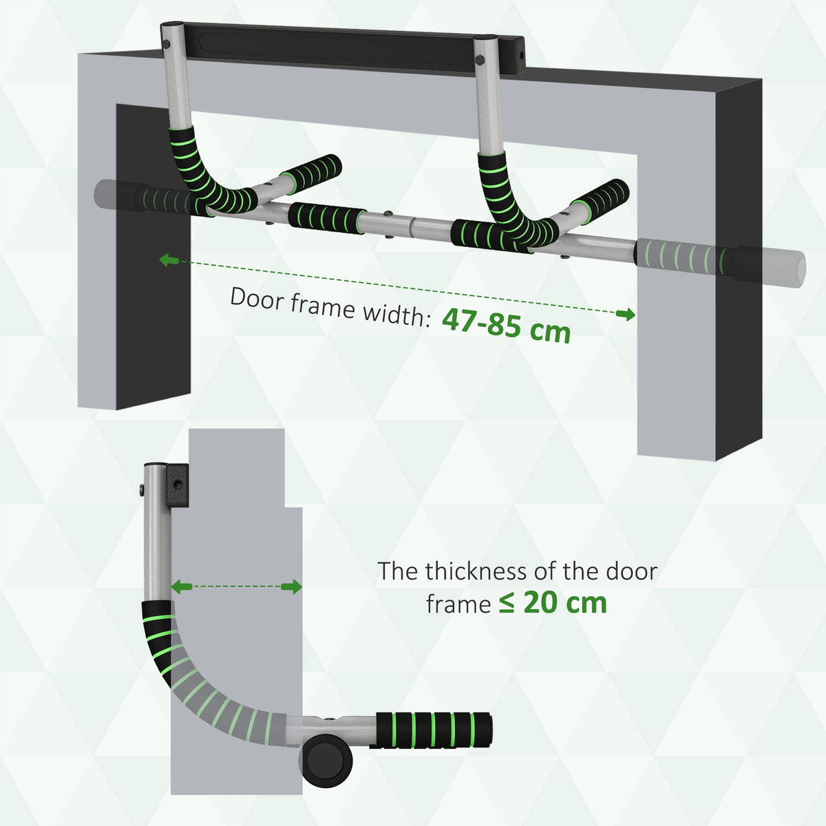 Doorway Pull Up Bar – Multi-Function Upper Body Trainer (110kg)