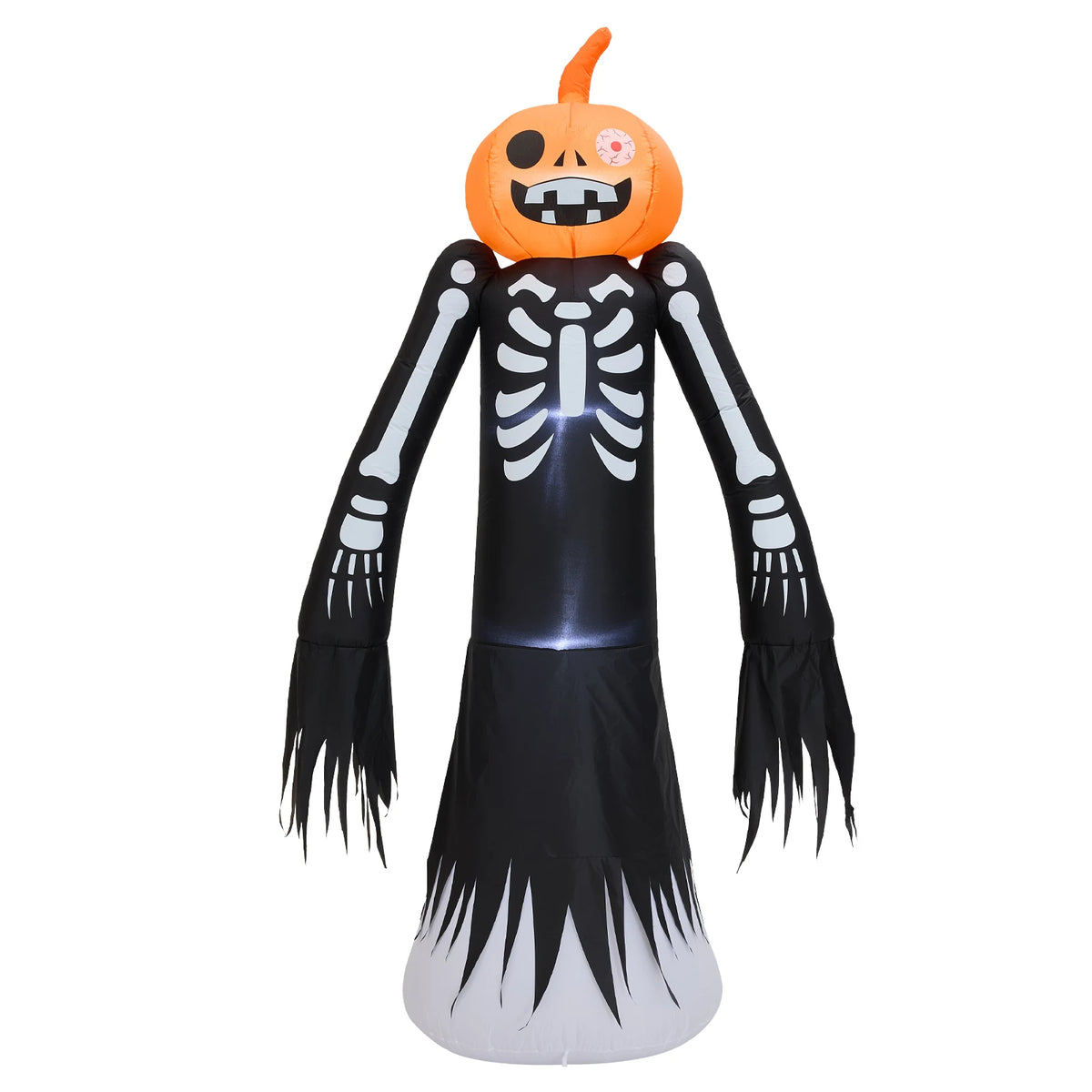 9-foot Halloween Pumpkin Inflatable Model Decoration Luminous Lawn Model Skull Yard Decoration Fun Party