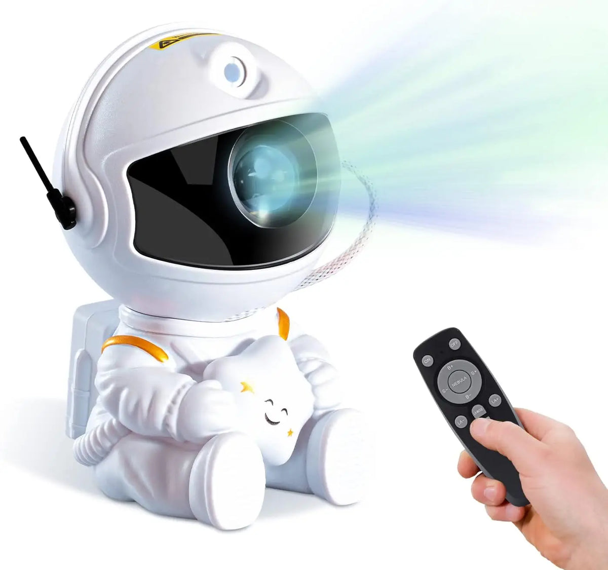 Astronaut Galaxy Star Projector Night Light,360° Rotatable Nebula Laser Star Lamp with Remote Timer,Multi Color Sky Projection USB Bedroom Decor Gift for Kids Adult