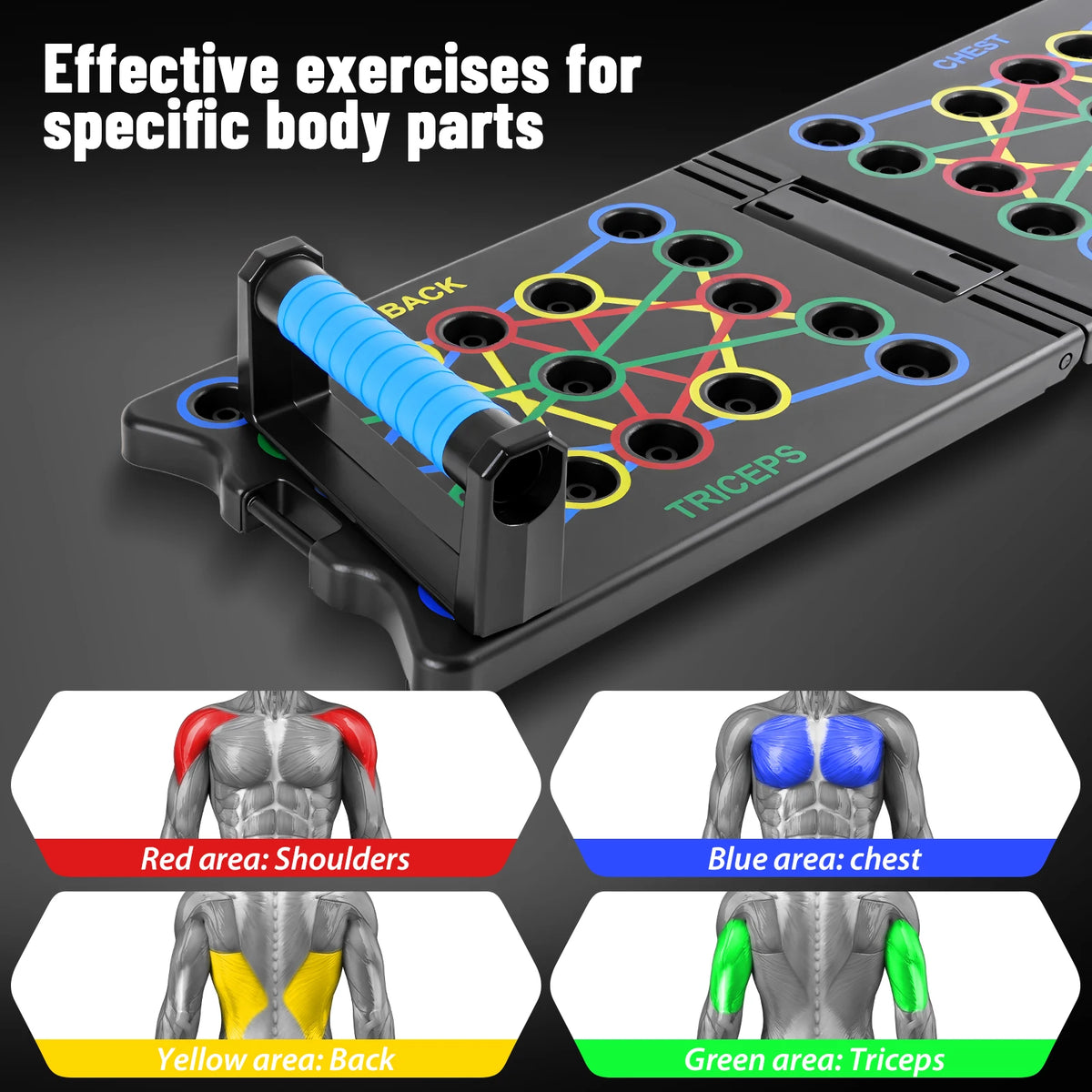 Foldable Push-Up Board – Portable Chest & Shoulder Trainer, 300kg
