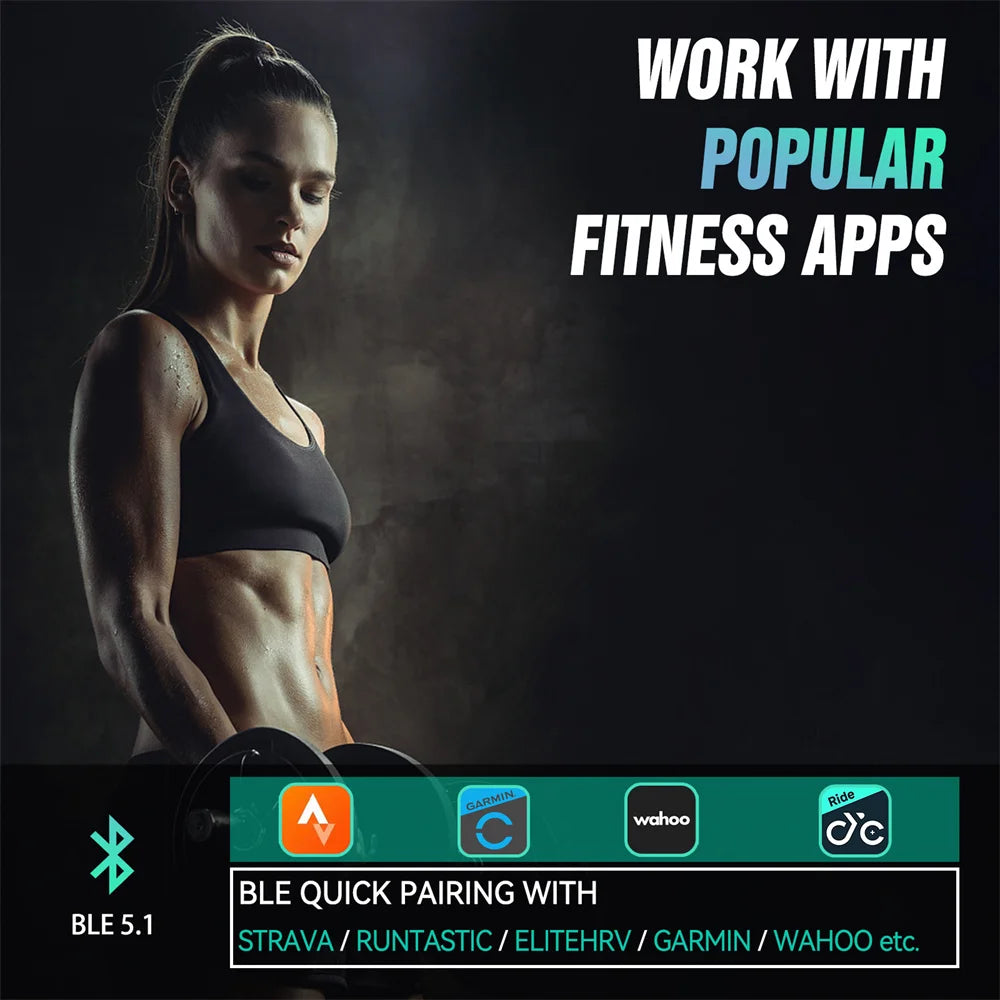 CYCPLUS Heart Rate Sensor Armband with ANT+ & BLE for Garmin/Wahoo