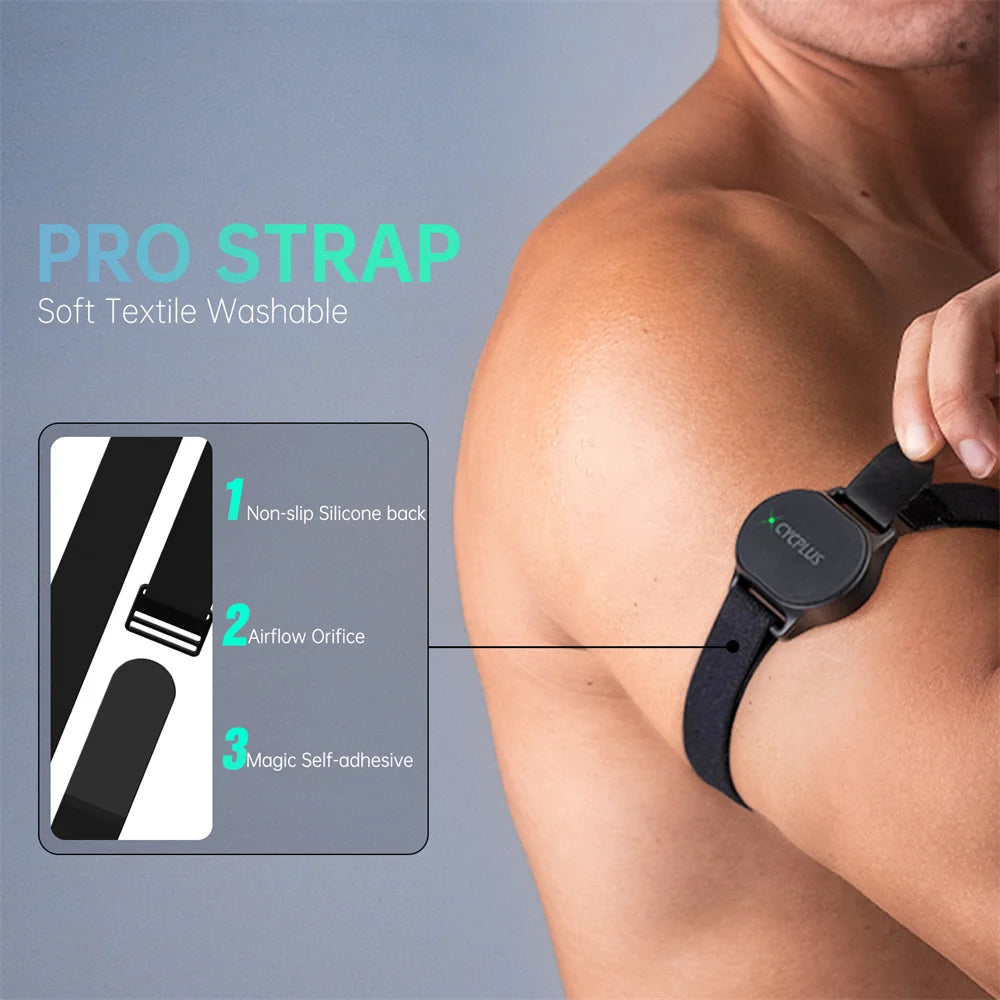 CYCPLUS Heart Rate Sensor Armband with ANT+ & BLE for Garmin/Wahoo