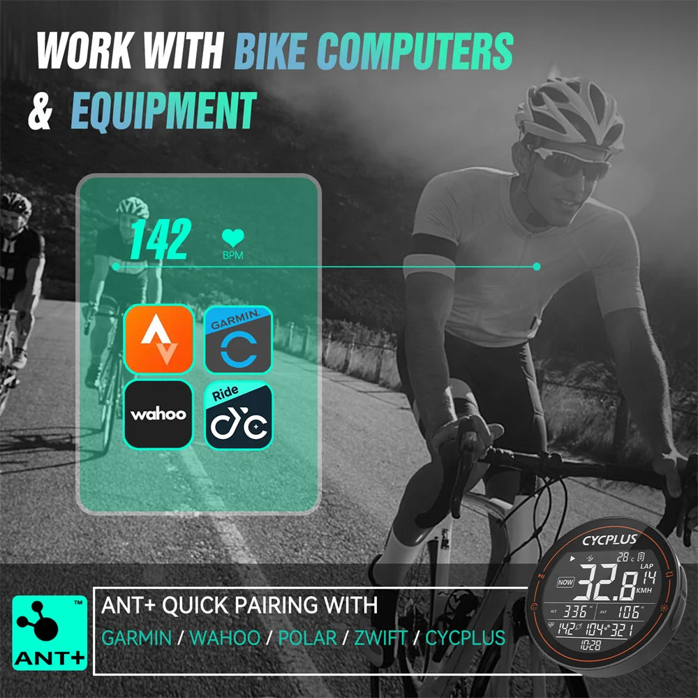 CYCPLUS Heart Rate Sensor Armband with ANT+ & BLE for Garmin/Wahoo