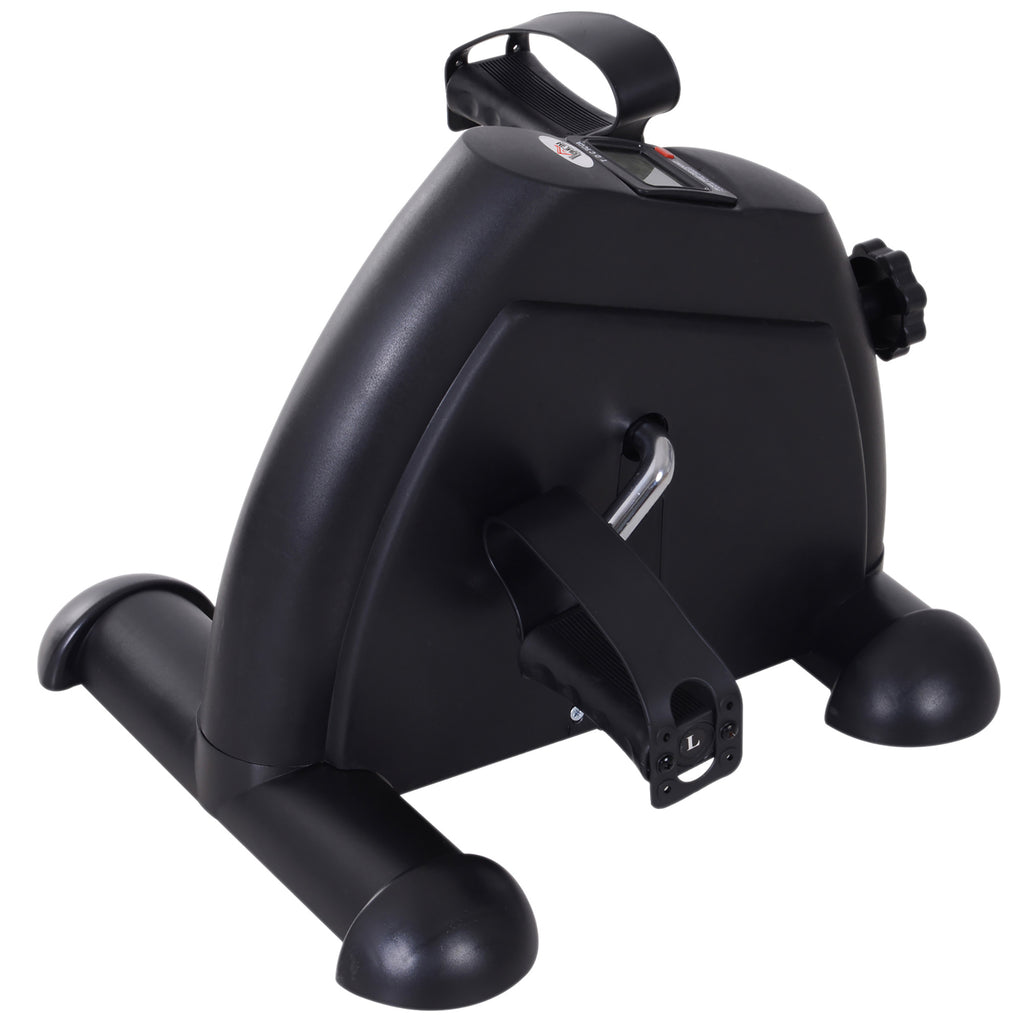 Under desk exercise bike with LCD display, low-impact & adjustable resistance