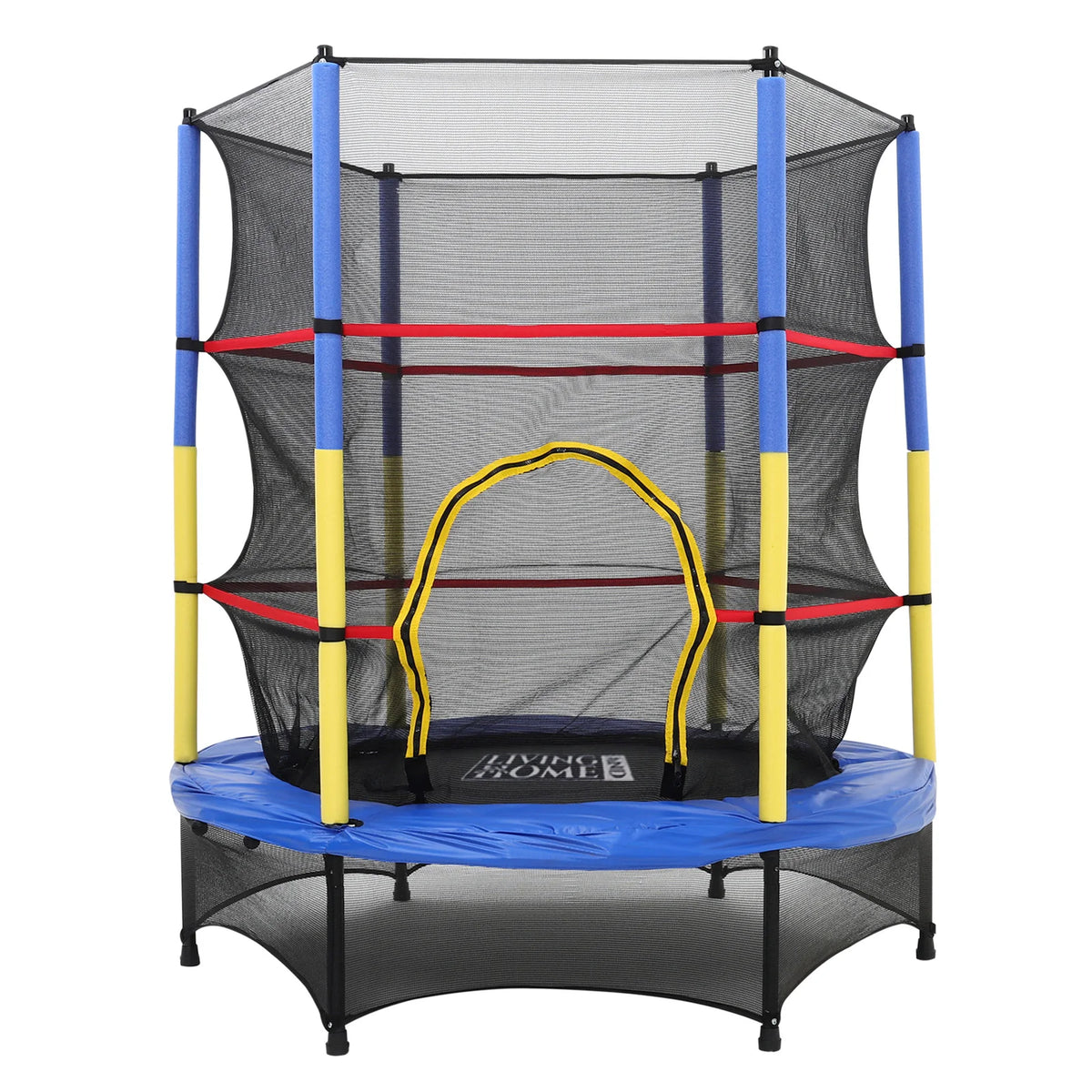 4.5ft Kids Trampoline with Safety Net - Indoor/Outdoor, 45kg Max
