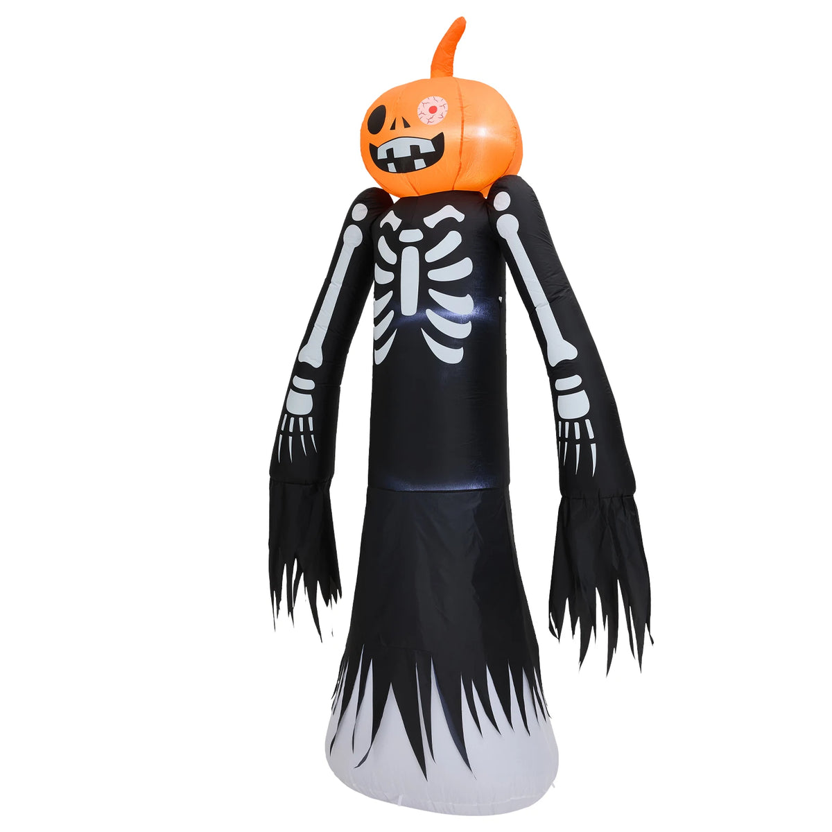 9-foot Halloween Pumpkin Inflatable Model Decoration Luminous Lawn Model Skull Yard Decoration Fun Party