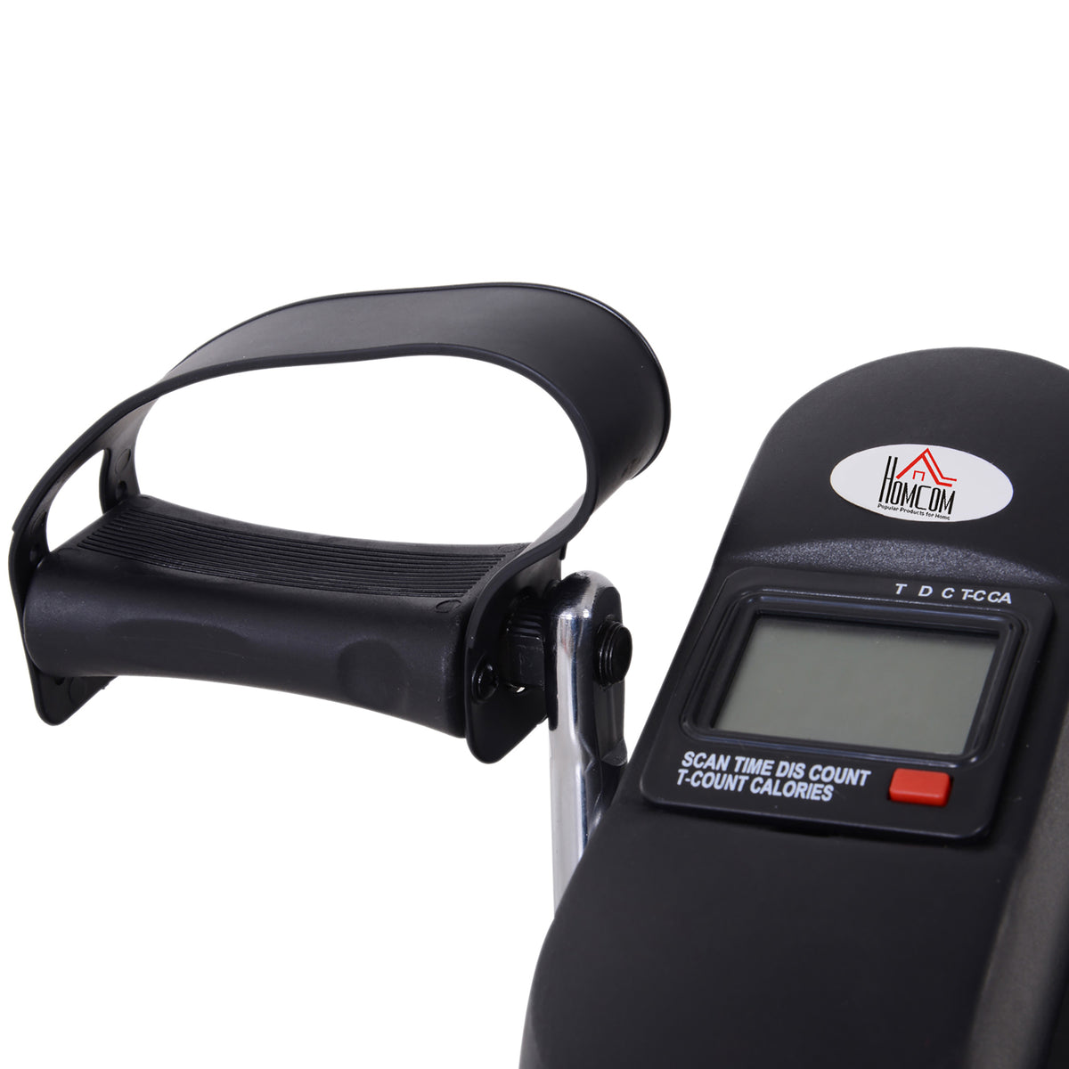 Under desk exercise bike with LCD display, low-impact & adjustable resistance