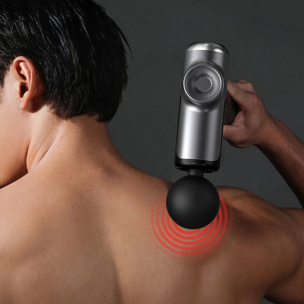 Complete Massage Gun Set with Protective Case and 8 Heads
