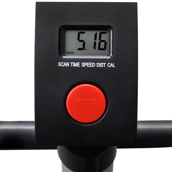 Compact Home Exercise Bike with Adjustable Seat, LCD Display and Resistance