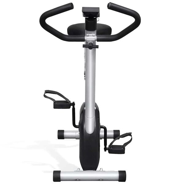 Compact Home Exercise Bike with Adjustable Seat, LCD Display and Resistance
