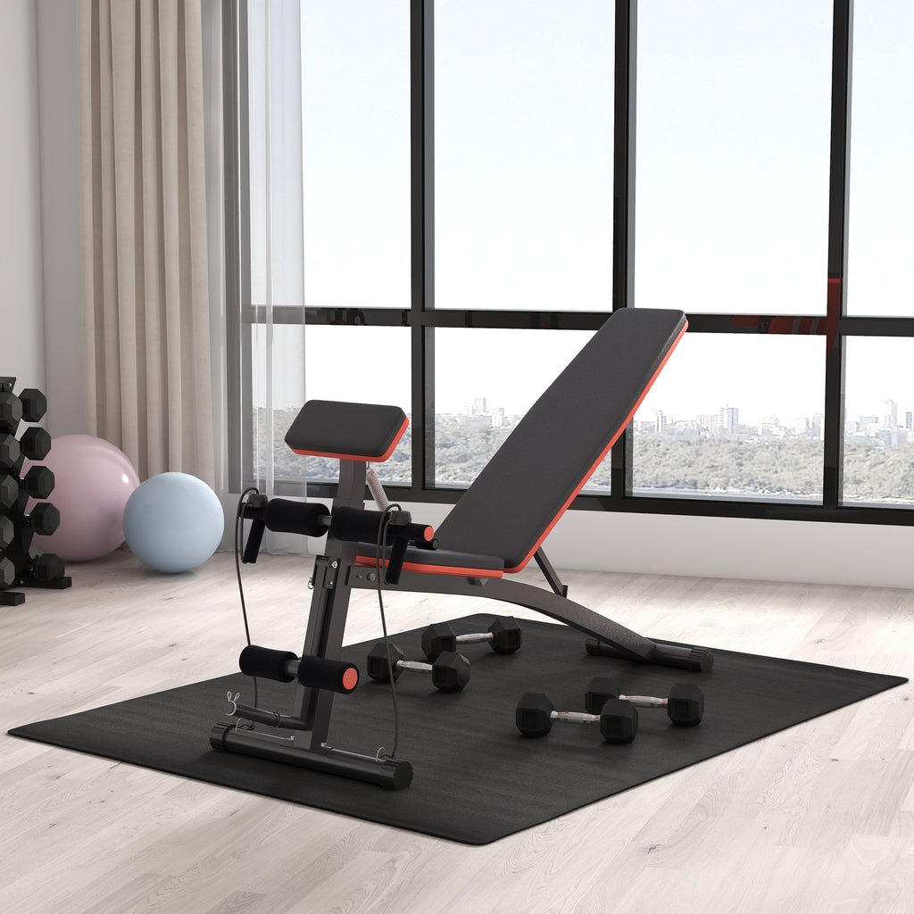 Foldable Dumbbell Bench with 7 Backrest Angles and 120kg Max Load