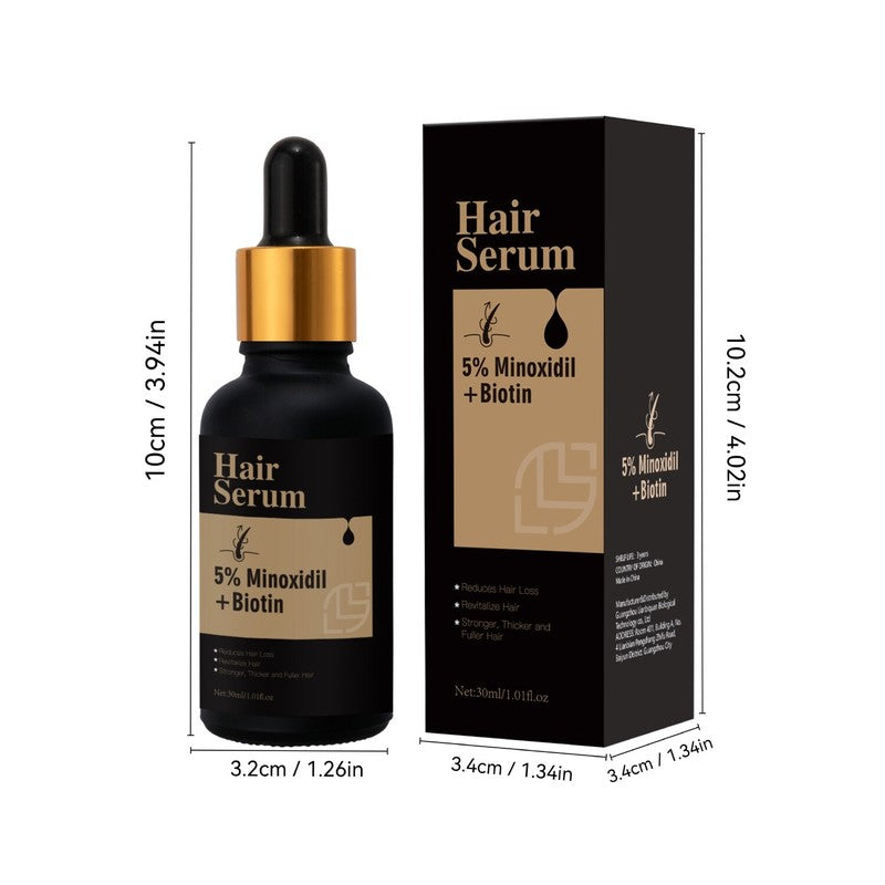 Minoxidil 5% + Biotin Hair Growth Serum for Men & Women