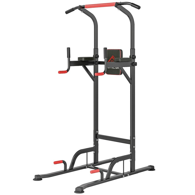 Height Adjustable Power Tower | Pull Up Bar for Home Gym