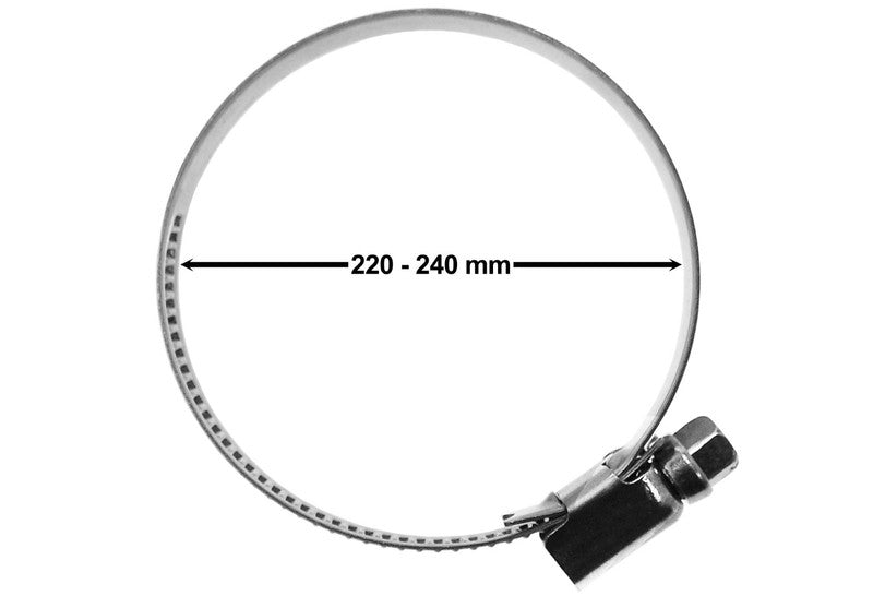 Stainless Steel Jubilee Hose Clip 220-240mm for Tumble Dryer Vent