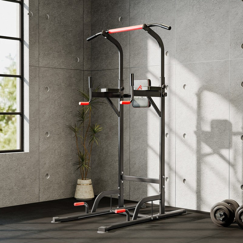 Height Adjustable Power Tower | Pull Up Bar for Home Gym