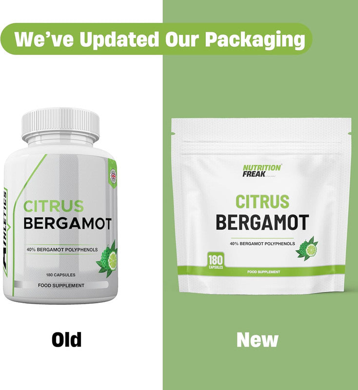 Citrus Bergamot Extract - 180 Capsules | 500mg High Strength 40% Polyphenols UK