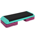 Adjustable Aerobic Stepper with 4 Risers – 10/15/20 cm, Non-Slip